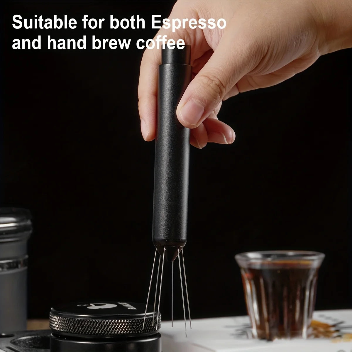 WDT Espresso Distribution Tool, Tamper With Retractable Stainless Steel Needle, Stirrer Tool For Barista-Grade Precision Brewing Peaceful Pleasures Health and Wellness