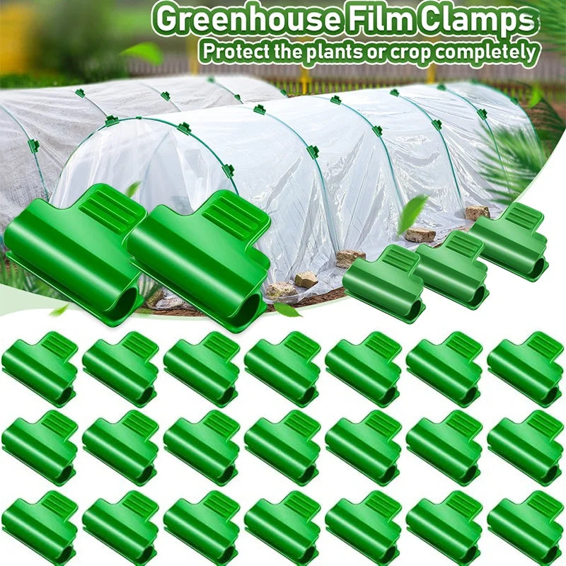 Greenhouse Film Snap Clamps for Hoop Tunnels & Shade Nets