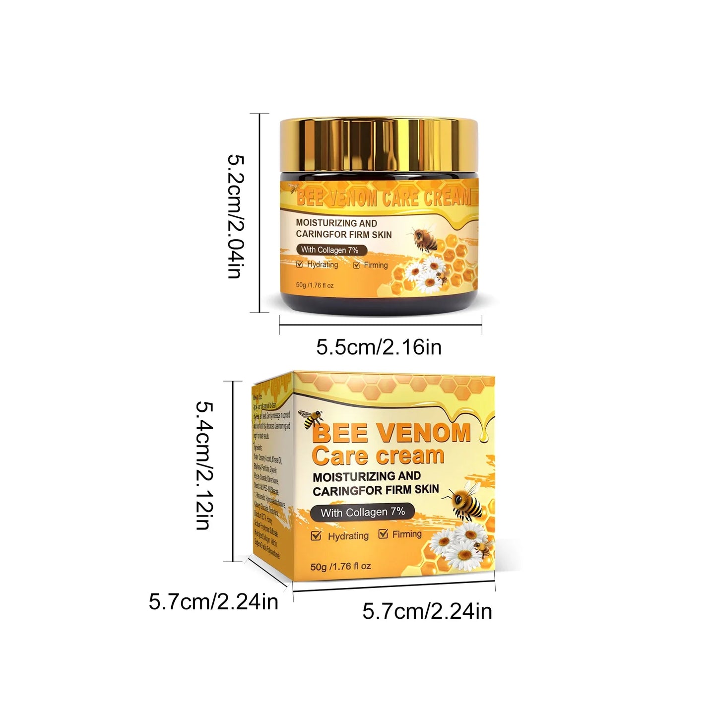 YURHERSU Bee Venom Facial Cream – Lifting & Firming 50g
