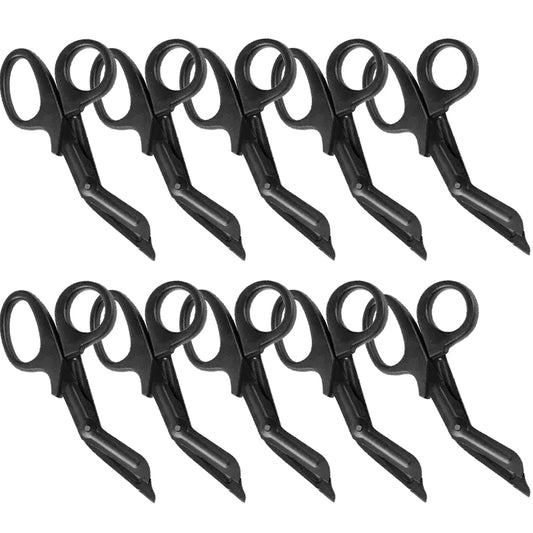 Emergency Trauma Scissors – First Aid Gauze & Survival Shears First Aid Scissors Peaceful Pleasures Health and Wellness black 10 scissors