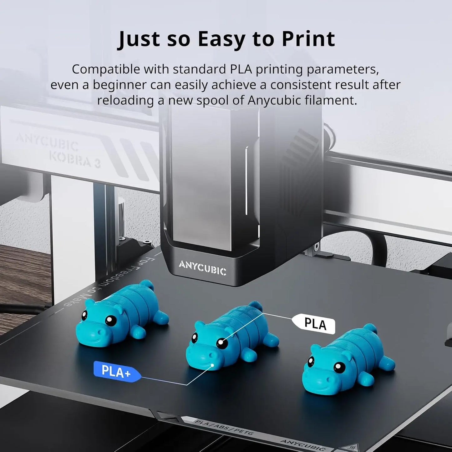 DINGSUN PLA+ 3D Filament 1.75mm | ±0.02mm | 250g–1kg Bundle