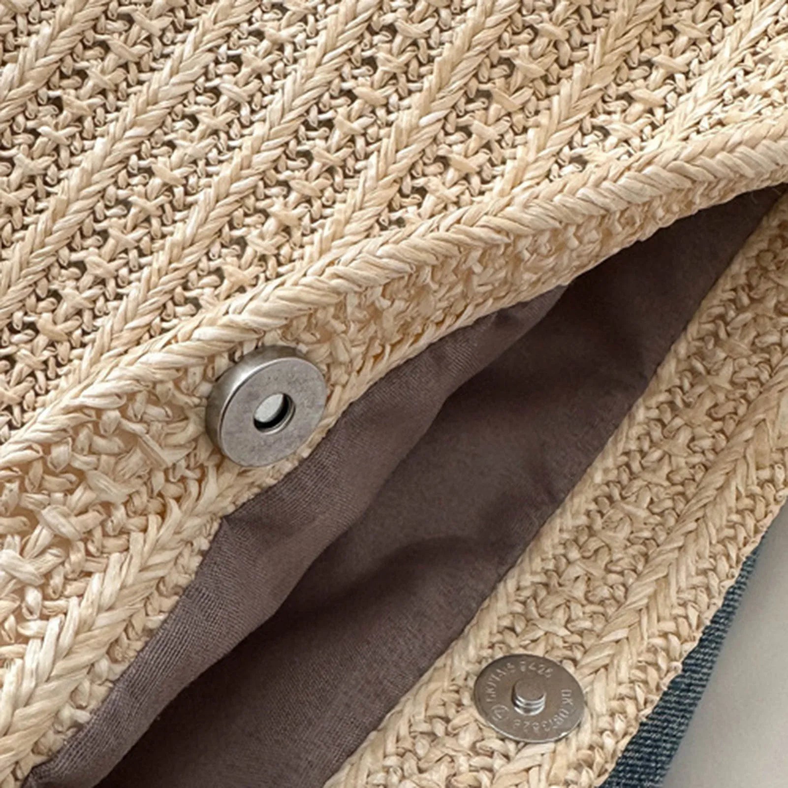 Women Casual Summer Handbag Aesthetic Design Large Capacity Woven Shoulder Bags Ideal Gift for Yourself Female Friends Peaceful Pleasures Health and Wellness