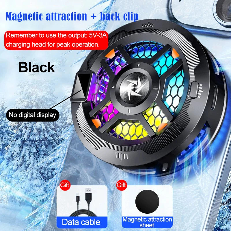 Mobile Cooling Fan For Phone Cooler For Games Mobile Phone Cooler Black Shark Cell Phone Accessories ipad Cooling Fan Gaming Peaceful Pleasures Health and Wellness No display SL18