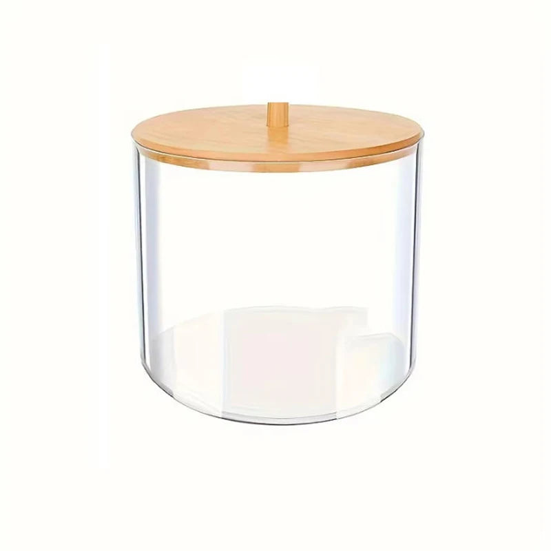 Laundry Pods Container with Scoop – Round Storage Box for Detergent Powder & Dryer Sheet Holder
