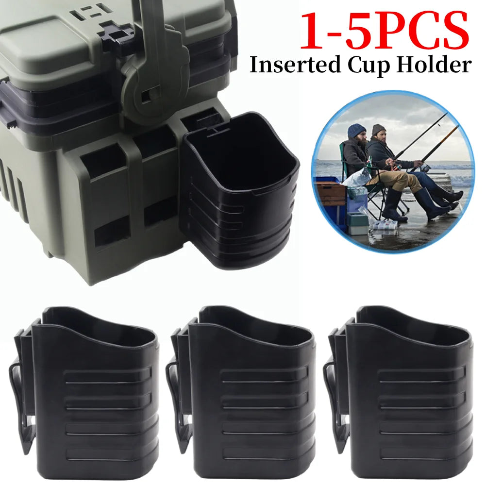 Fishing Barrel Accessory For Meiho Box Vertical Inserted Cup Holder Bottle Raft Beverage Cans Container Box Side Mounts Cup Peaceful Pleasures Health and Wellness