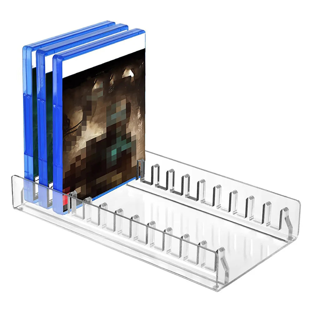 Storage Rack For PS5 PRO Game Disc Organizer Display Rack Acrylic Game Disc Holder Peaceful Pleasures Health and Wellness
