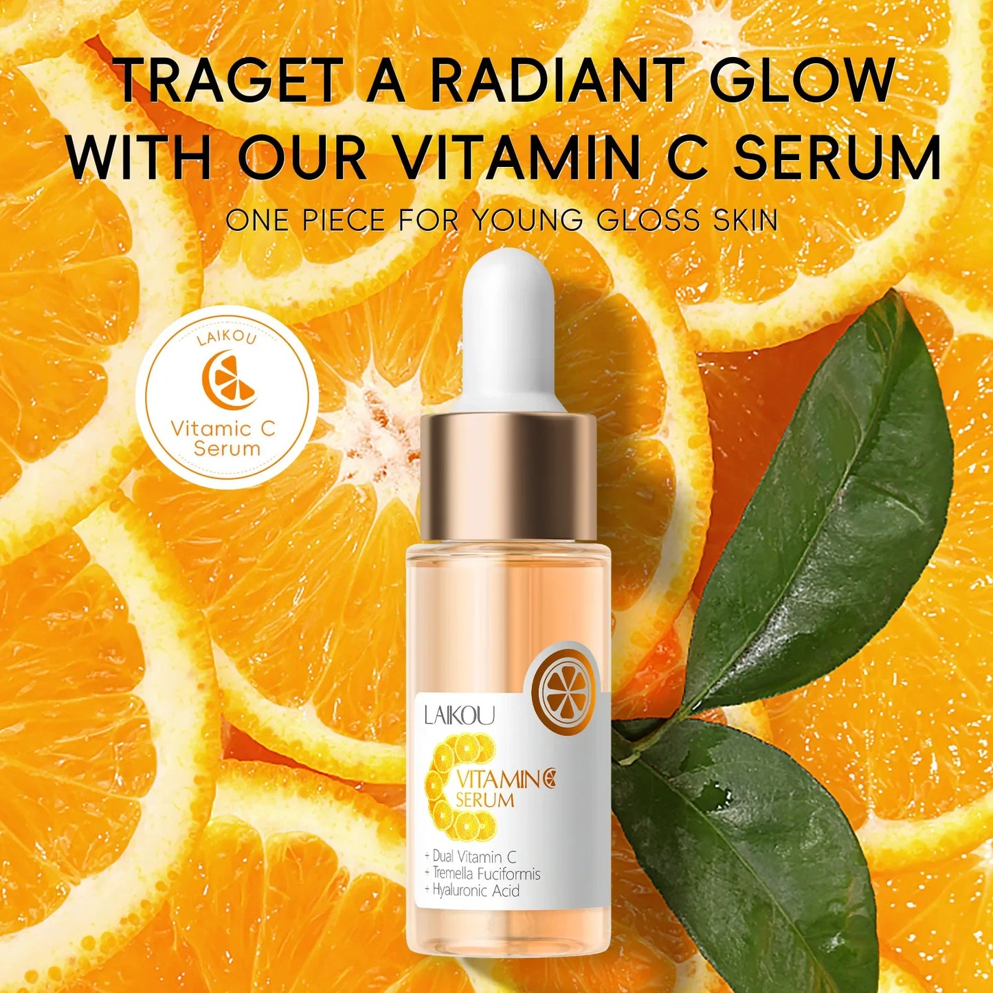LAIKOU Vitamin C Face Serum – Hydrating & Brightening 17ml