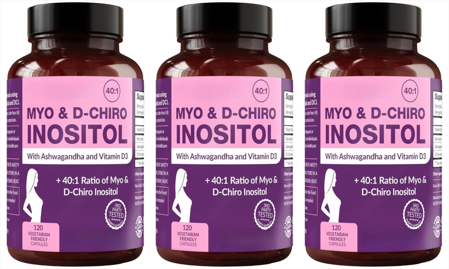 Inositol Supplement for Women – Vitamin D3 + Ashwagandha