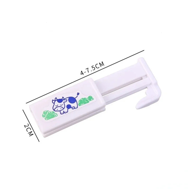 Milk Sealing Clips Household Kitchen Small Accessories Milk Box Light Cream Sealing Clip Plastic Telescopic Preservation Clip Peaceful Pleasures Health and Wellness