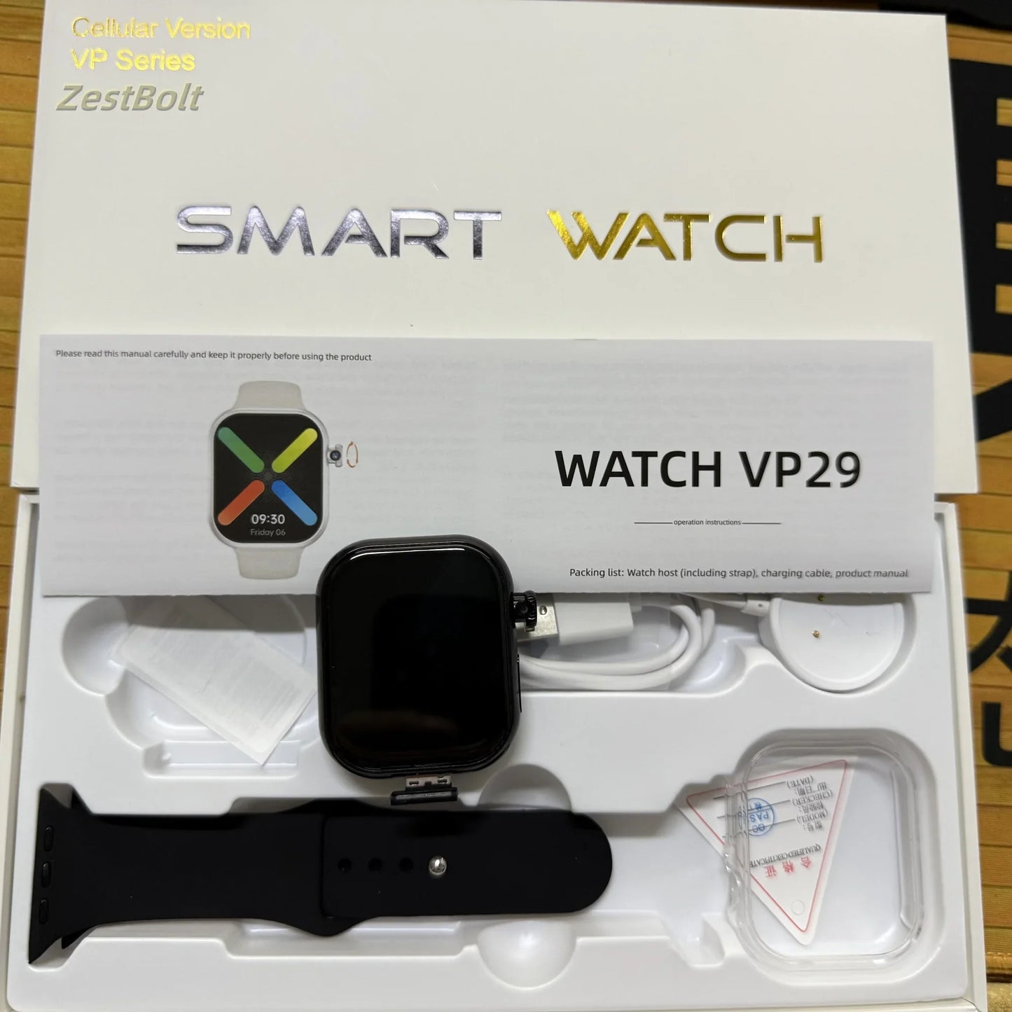 Zestbolt VP29 4G LTE Android Smartwatch – 8MP Camera, AMOLED