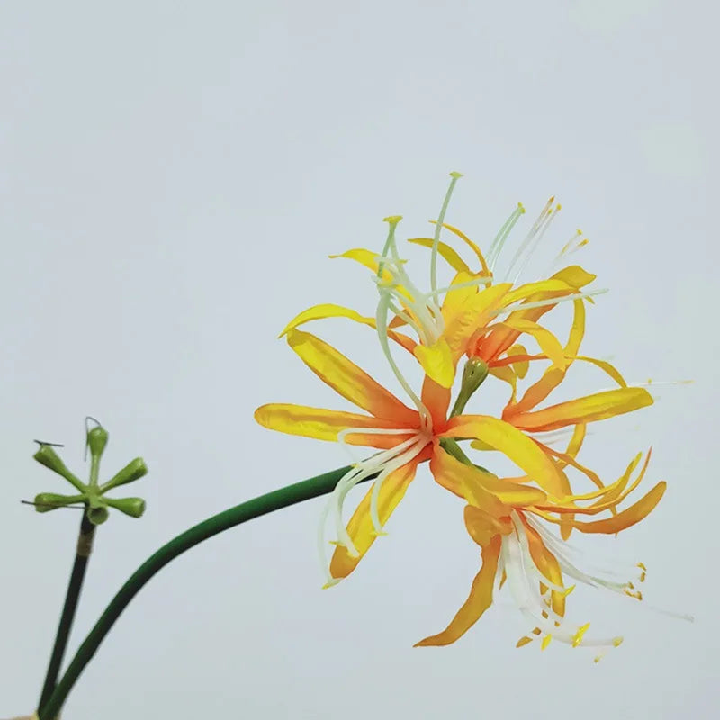 Artificial Red Spider Lily Silk Flower Branch | Home & Wedding