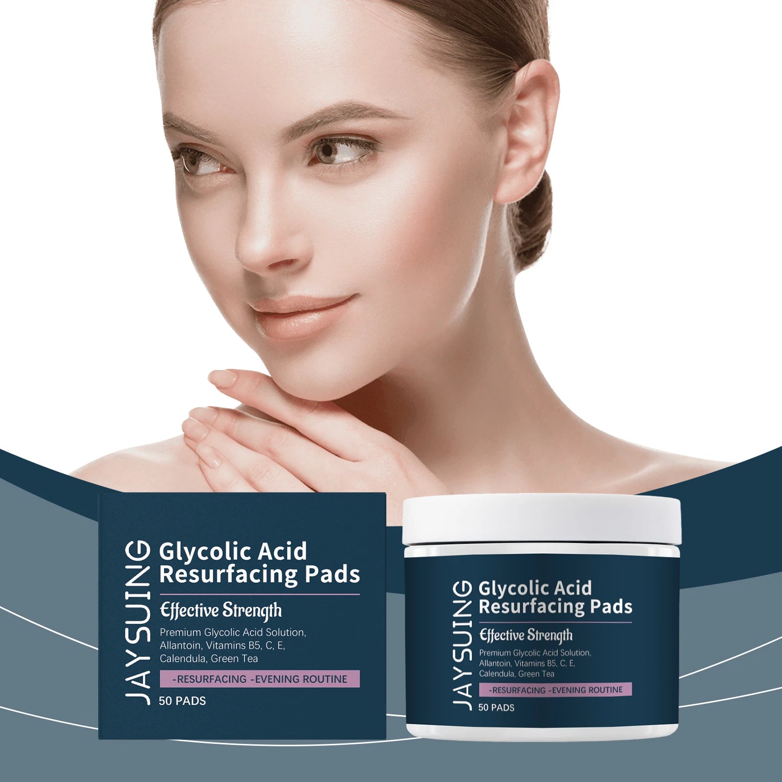 Glycolic Acid Exfoliating Cotton Pad Relieve Skin Discomfort Shrink Pores Remove Blackheads Improve Drying Moisturiz Cotton Pads Peaceful Pleasures Health and Wellness