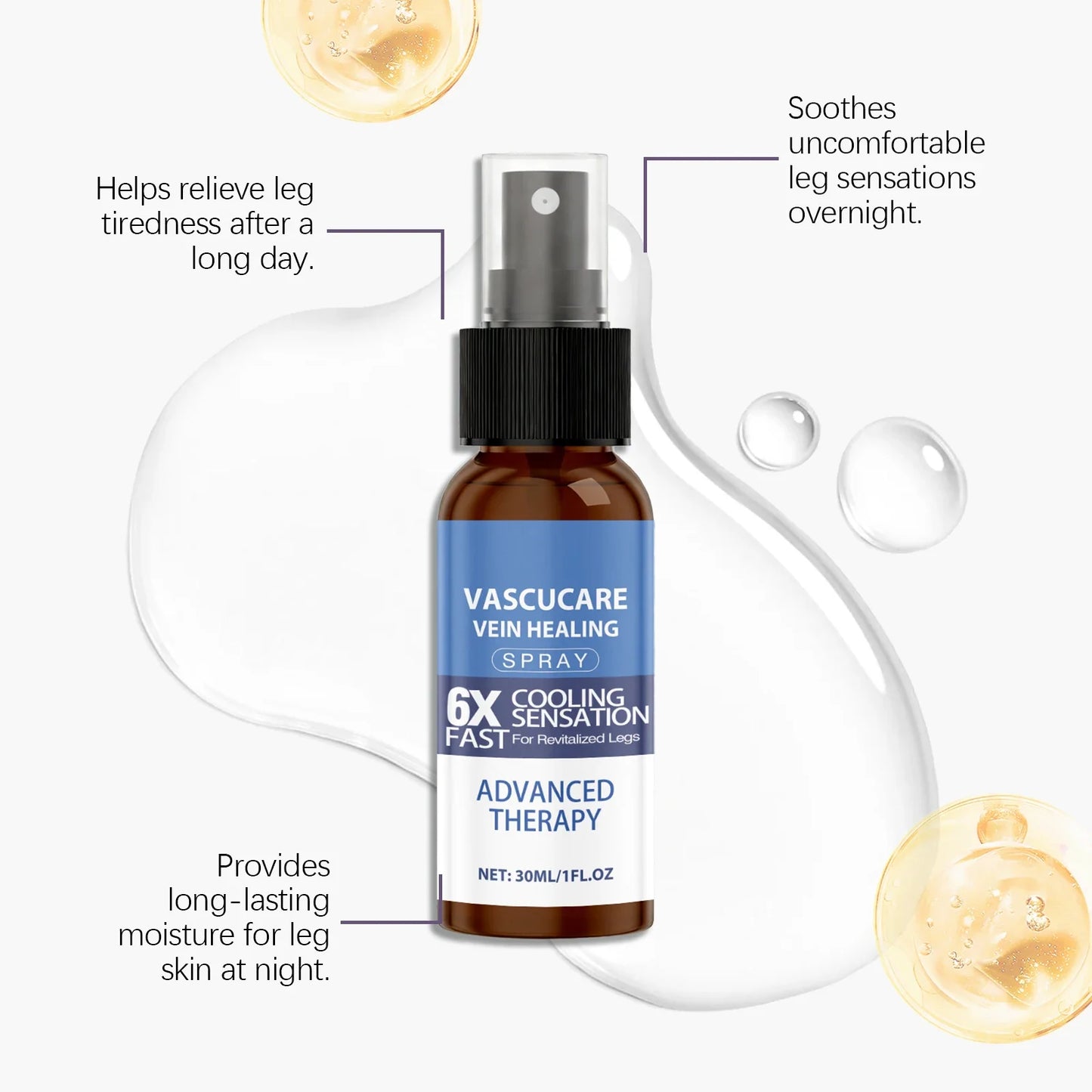 Leg Care Spray – Moisturizing, Smoothing & Hydrating Skin Mist