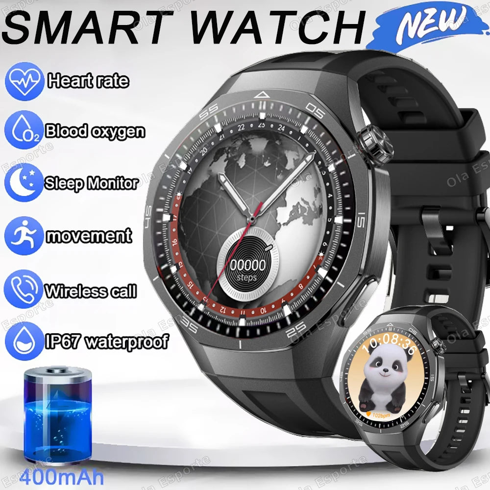 Smart Watch Men Women Health Monitoring ECG Blood Oxygen Sleep Monitor BT Call GPS Sports Fitness Tracking Smartwatch 2026 New Peaceful Pleasures Health and Wellness 2Bk