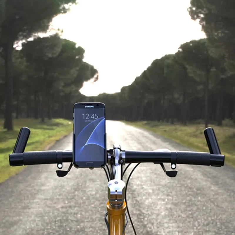 Aluminum Alloy Bike Phone Mount 360° Rotation Anti Shake Handlebar Phone Holder for Motorcycle Electric Bike and Bicycle Peaceful Pleasures Health and Wellness
