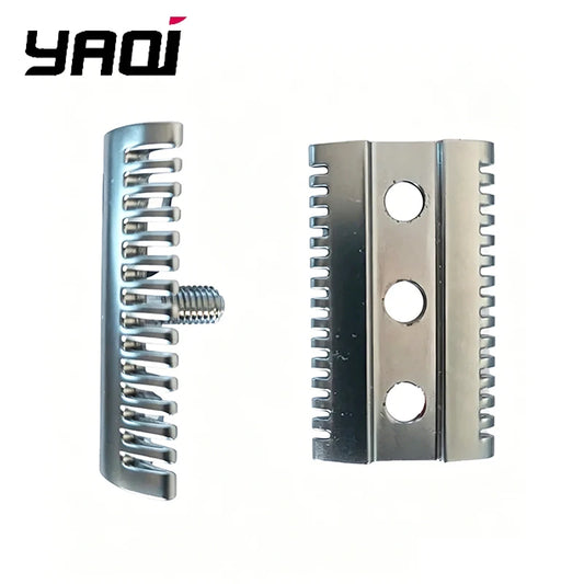 2026 Yaqi Flash Sale Matte Chrome Men's Safety Razor Head for Shaving - Durable Mellon Handle Shaving Razors Accessory Peaceful Pleasures Health and Wellness