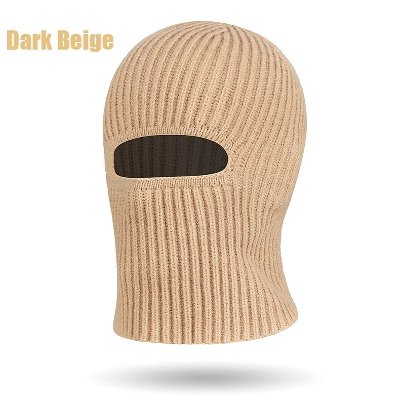 Knitted Balaclava Hat & Windproof Face Mask – Unisex Winter