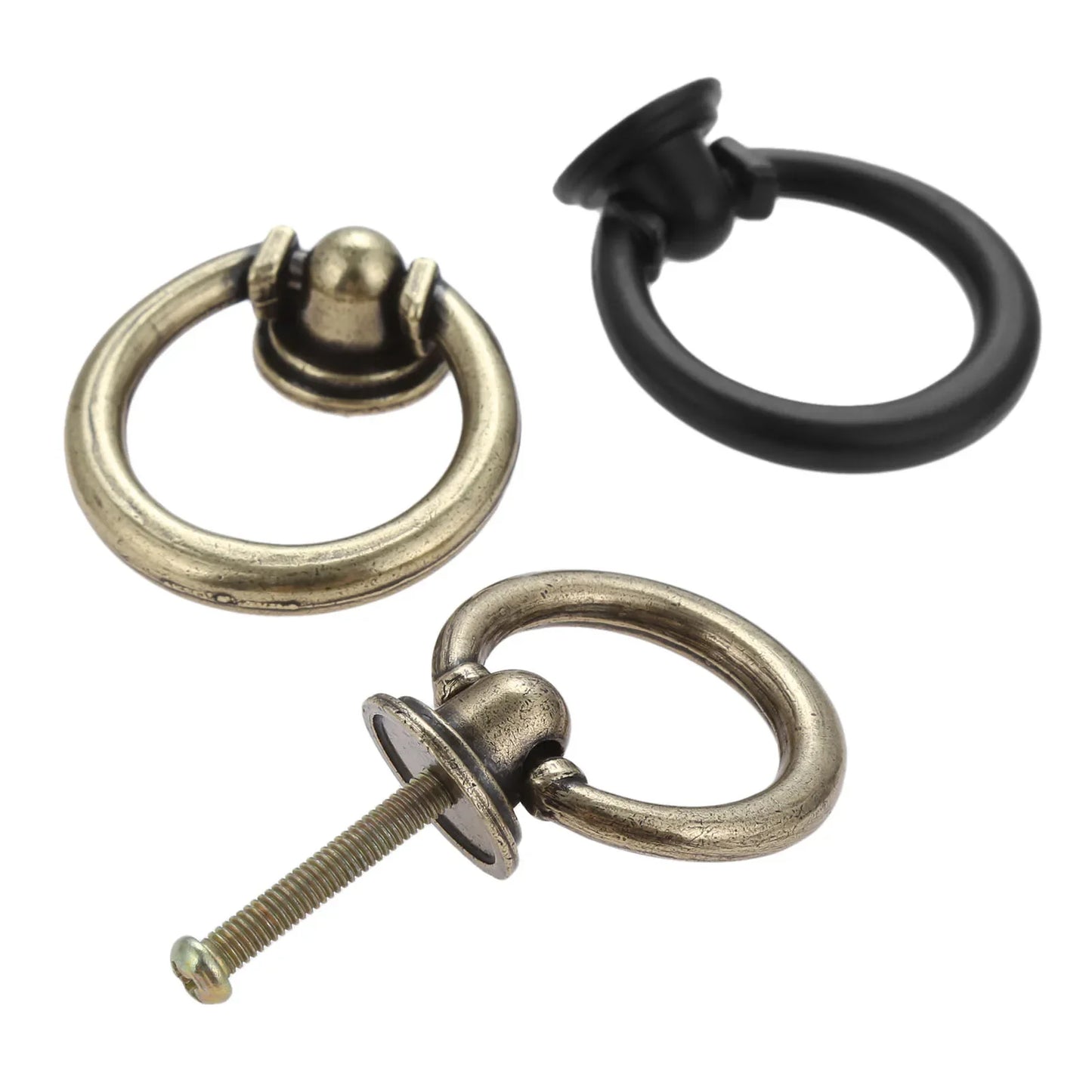 Zinc Alloy Vintage Ring Knob – Cabinet & Drawer Handle 35/40mm