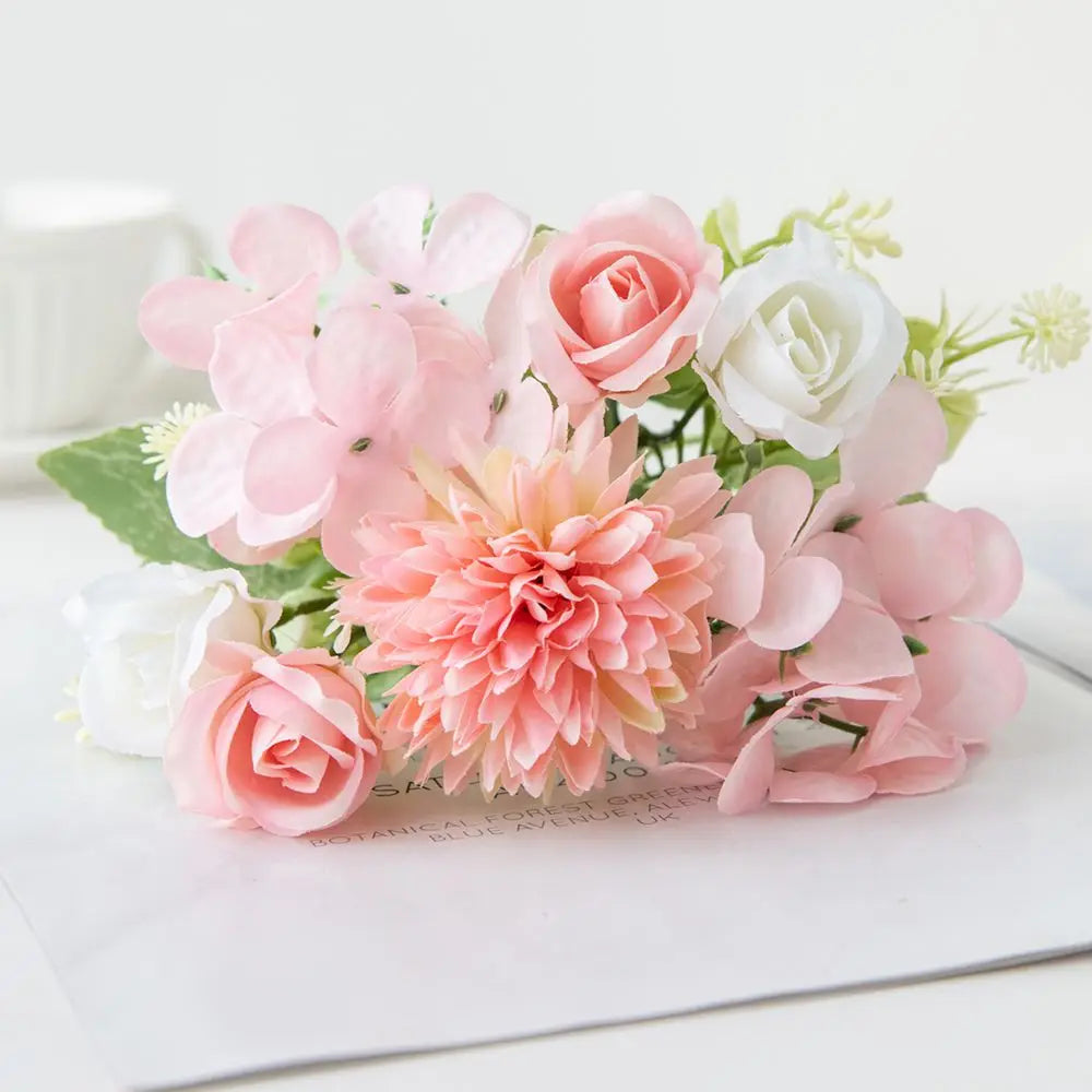 Artificial Silk Rose Bouquet for Wedding & Home Decor