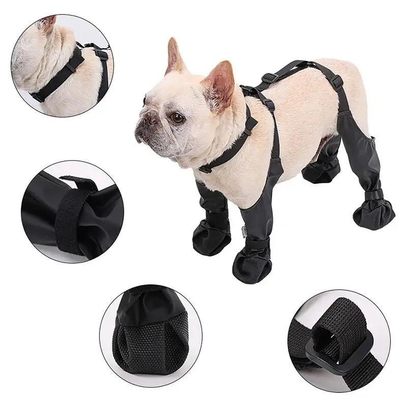Waterproof Dog Boots | Anti-Slip Paw Protector Small & Medium Dogs