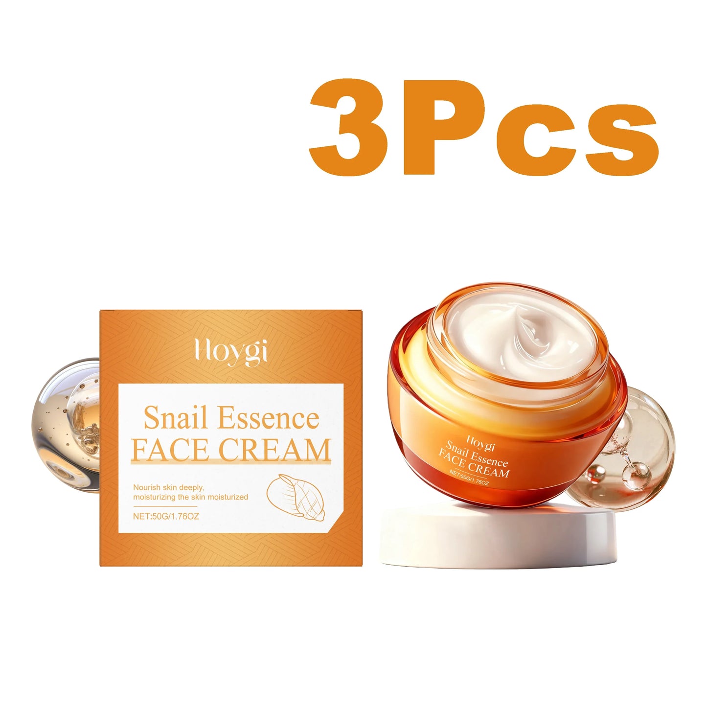 Hoygi Snail Essence Face Cream – Anti-Wrinkle & Brightening