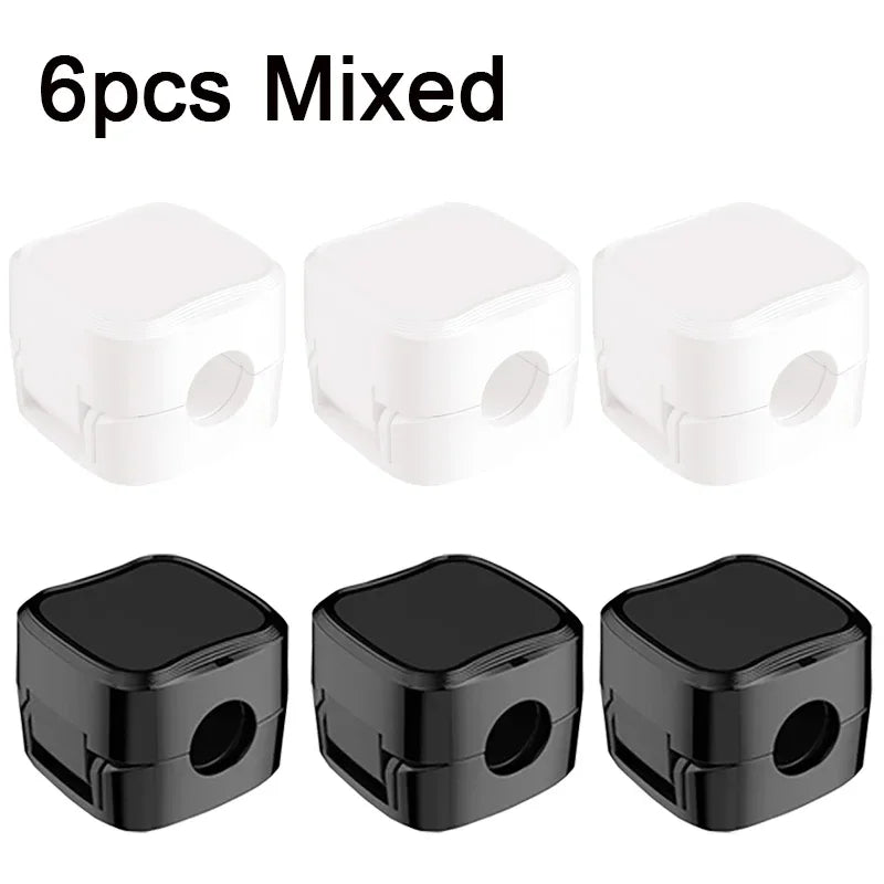 Magnetic Cable Organizer Clips – Adhesive Cord Clamp 6-Pack Cable Organizer Clips Peaceful Pleasures Health and Wellness 6PCS Mixed 1-5 Cells