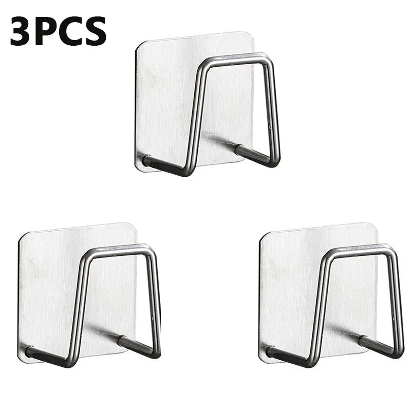 Stainless Steel Self-Adhesive Sponge Holder | Kitchen & Bathroom