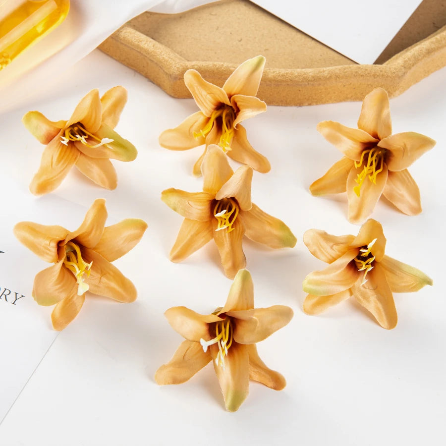 Artificial Silk Lily Flowers 10/20 Pcs – Wedding & Home Decor