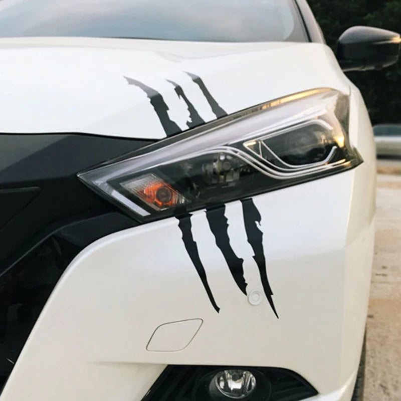 Car Sticker Reflective Monster Claw Scratch Stripe Marks Headlight Decal Auto Exterior Waterproof Vinyl Decal Car Accessories Peaceful Pleasures Health and Wellness