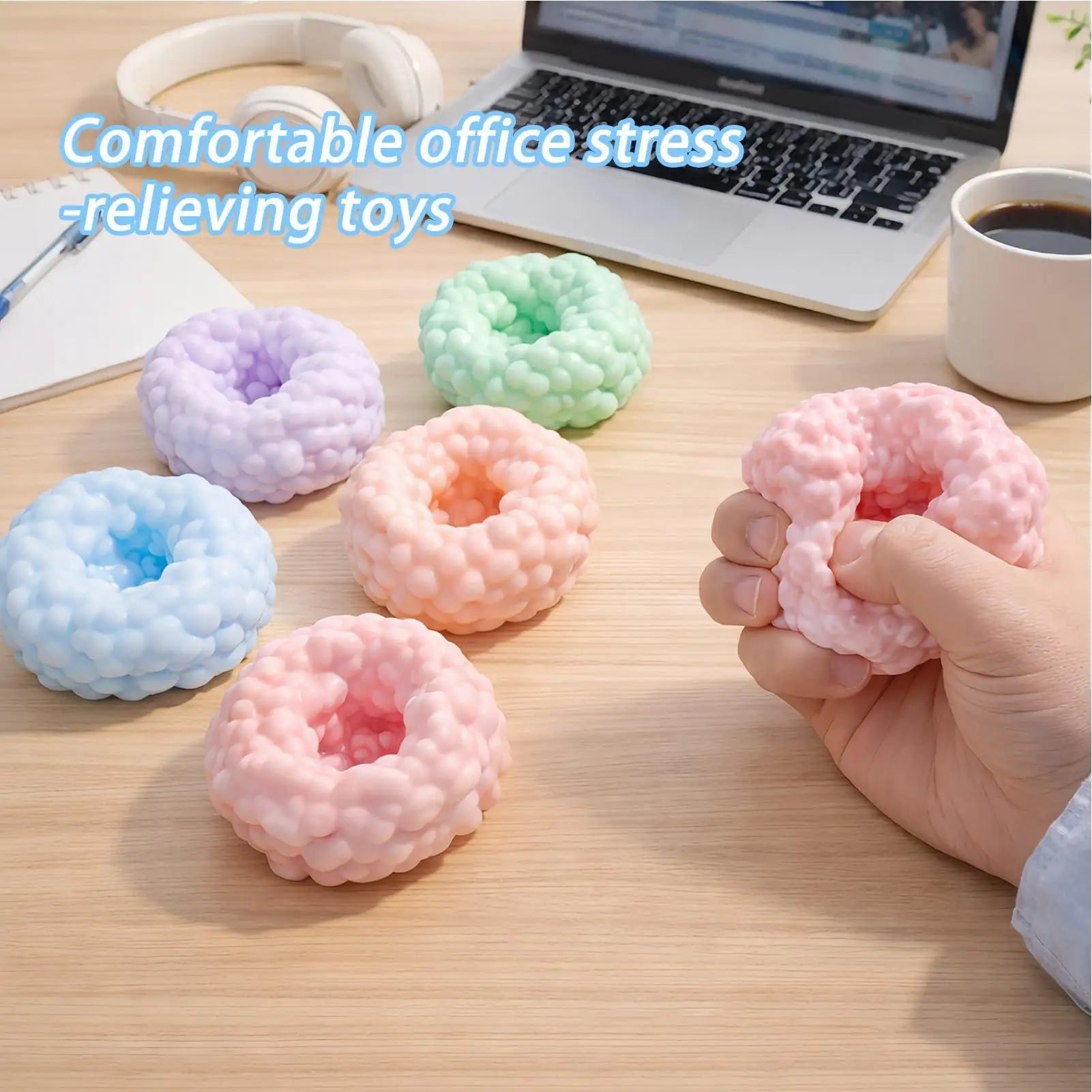 Crunchy Sand Stress Ball – Slow Rising Sensory Fidget Toy Sensory Fidget Toy Peaceful Pleasures Health and Wellness