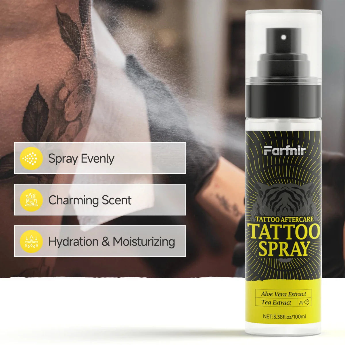Tattoo Care Spray – Moisturizing & Color-Vibrant Daily Mist