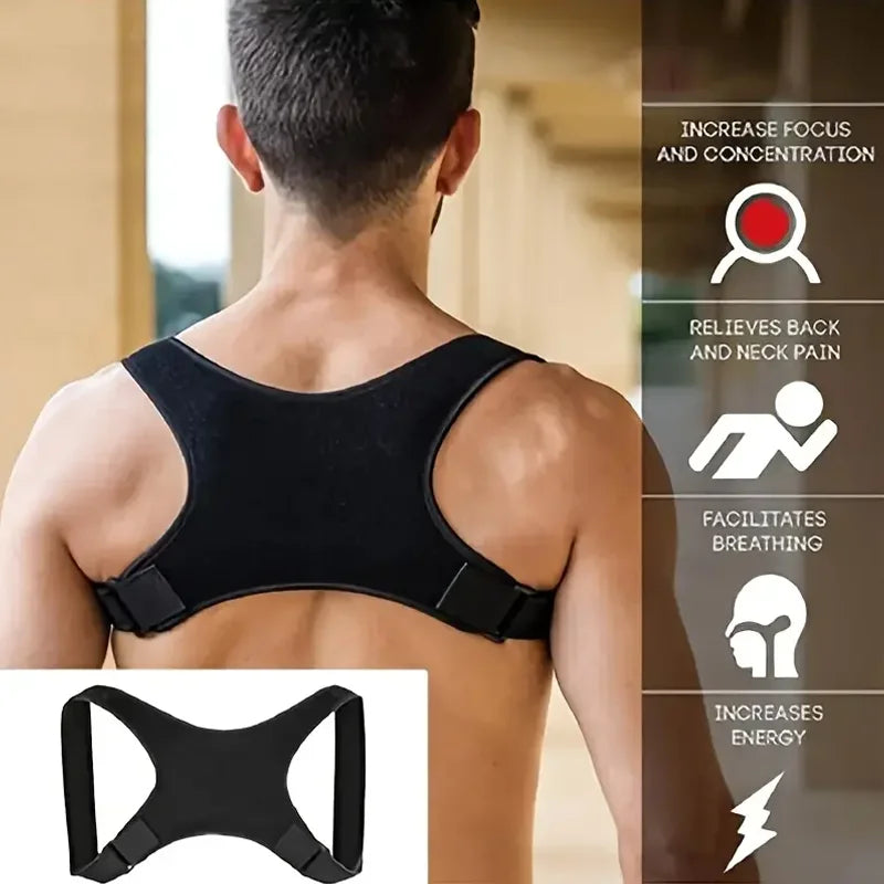 Ergonomic Back Support Adjustable Posture Corrector For Men And Women To Improve Kyphosis And Straighten The Spine Peaceful Pleasures Health and Wellness
