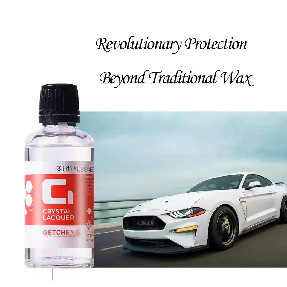 C1 Crystal Coating for Car Ceramic Coating for Car's Paintwork Graphene Ceramic Car Hydrophobic Coating High Shine Peaceful Pleasures Health and Wellness