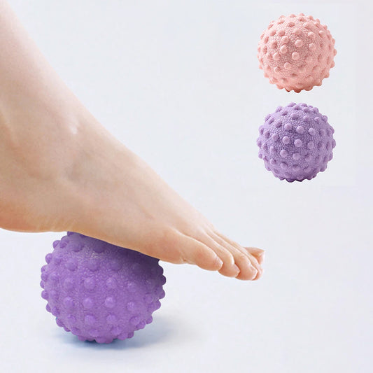Fascia Ball Raised Point Massage Ball TPR Posture Master Yoga Ball Waist and Back Foot Massage Ball Peaceful Pleasures Health and Wellness 10pcs Random
