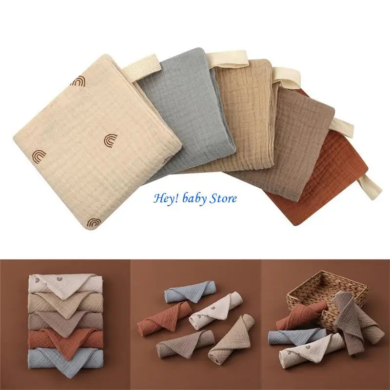 10-Pack Soft Cotton Baby Burp Cloths & Bibs | Absorbent Gauze
