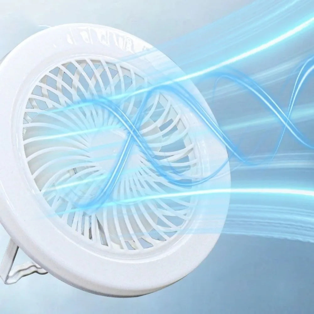 USB Rechargeable Ceiling Fan Light | 3 Color Modes Portable