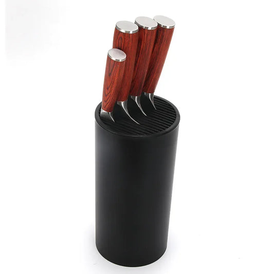 Fashion Creative Plastic Knife Holder Kitchen Standing Storage Multifunctional Universal Drainage Moisture-proof Knife Holde Peaceful Pleasures Health and Wellness