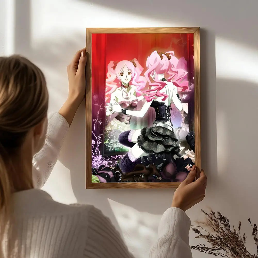 Anime S-Shiki Poster HD Self Adhesive Waterproof Wall Art Ideal for Home Office Dorm Bedroom Great Gift Peaceful Pleasures Health and Wellness White5 21X30cmNoframe