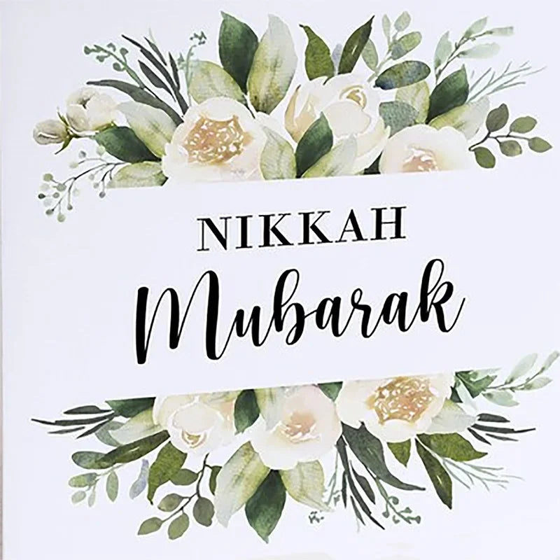 Nikkah Mubarak Gift Boxes | Islamic Wedding Favors – 5pcs Wedding Favor Boxes Peaceful Pleasures Health and Wellness