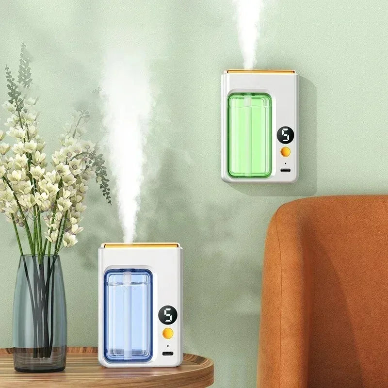 Smart Aroma Diffuser Air Purifier 5 Gears Digital Display Supports Plant Essential Oils Wall Mount Tabletop USB Charging Living Peaceful Pleasures Health and Wellness