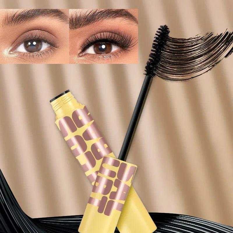 Black waterproof Mascara Lengthening Curling Black Lash Eyelash Extension Beauty Makeup Long-wearing Mascara Silk Fiber Mascara Peaceful Pleasures Health and Wellness