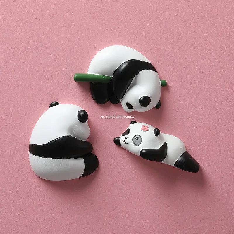 Creative Cartoon Panda Refrigerator Magnet Magnet Decorative Pendant Cute Magnetic Magnet Stickers Message Board Home Decor 자석 Peaceful Pleasures Health and Wellness