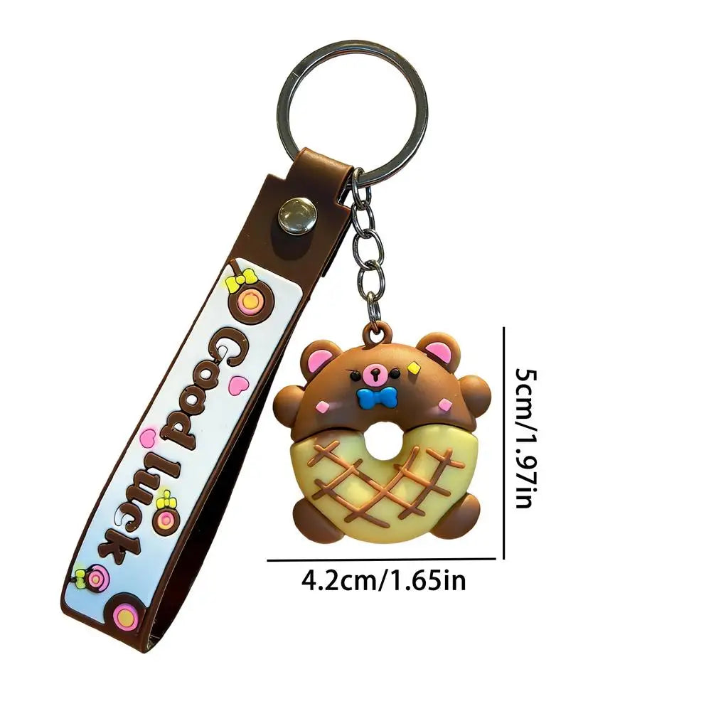 Cute Donut Animal Keychains – Bag Charms for Women & Teens