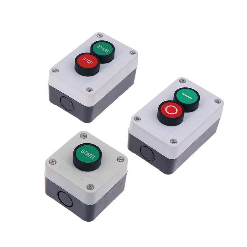 New 1pc Emergency Stop Industrial Control Button Box With Arrow Symbol CNC Start Stop Self Sealing Waterproof Button Switch Peaceful Pleasures Health and Wellness