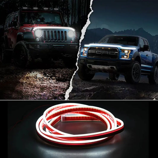 Flexible LED Car Hood Light Strip – Scan DRL 12V | All Sizes Car LED Light Strip Oasis Select