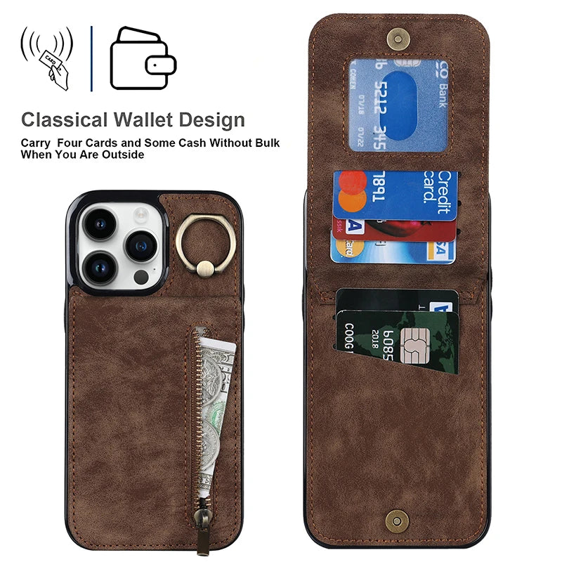case for iphone 15 pro max with pocket for iphone magsafe card case for iphone 16 pro leather case credit cards storage wallet Peaceful Pleasures Health and Wellness