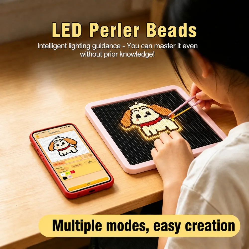 Smart LED Pegboard Melting Beads Kit | APP Control DIY Craft