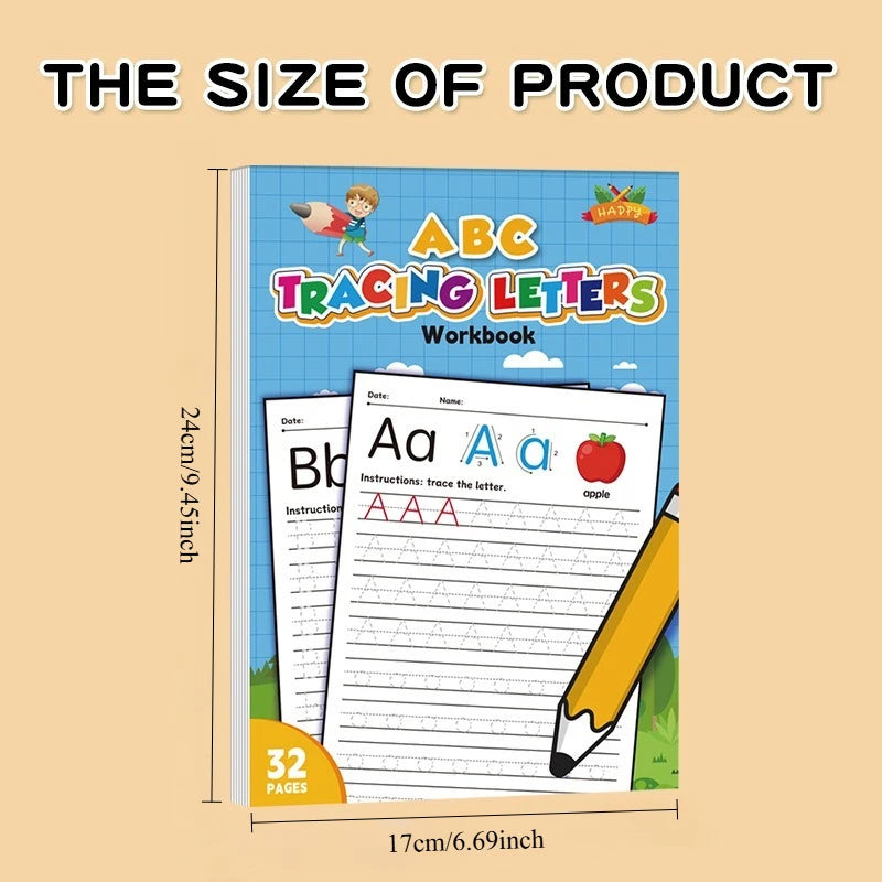 Alphabet A-z Workbook 32 Pages 26 English Letters Words Practice Book