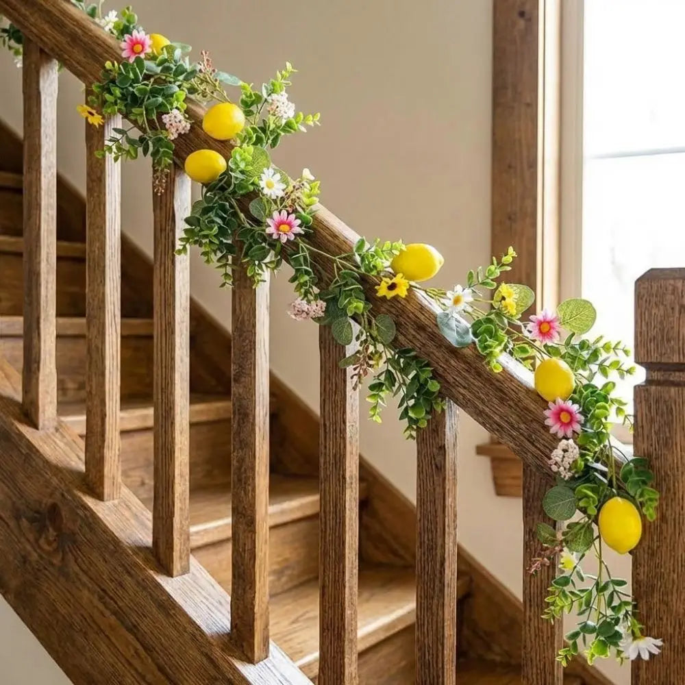 200cm Artificial Lemon Vine | Faux Silk Flower Branch Decor
