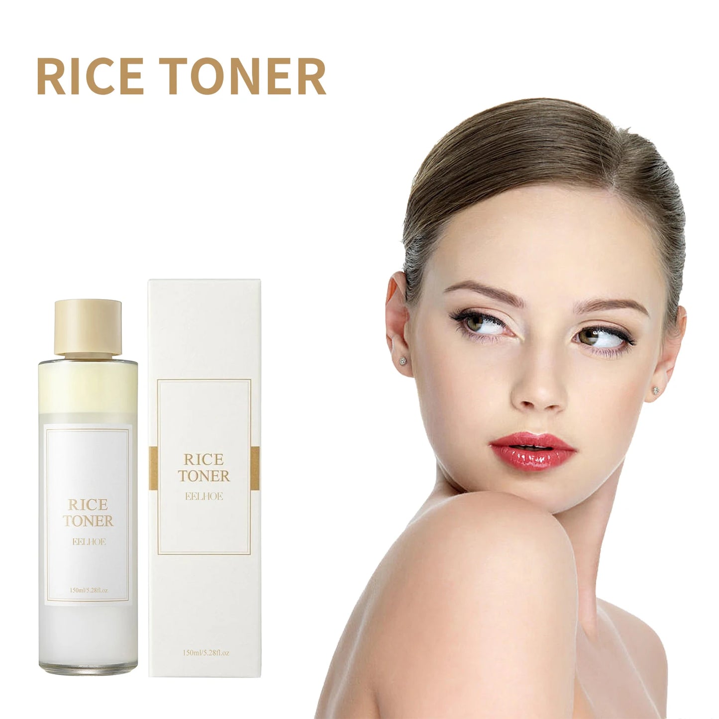 Rice Water Face Toner Essence Deep Moisturizing Repairing Skin Barrier Shrink Pore Brightening Anti Aging Nourishing Toner 150ml Peaceful Pleasures Health and Wellness